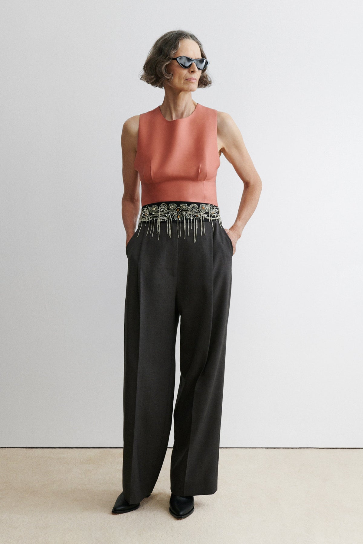 Embroidered Toga Belt Black - Rachel Comey