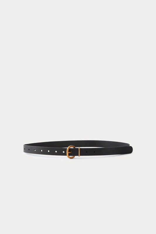 Thin Estate Belt Black\/Gold - Rachel Comey