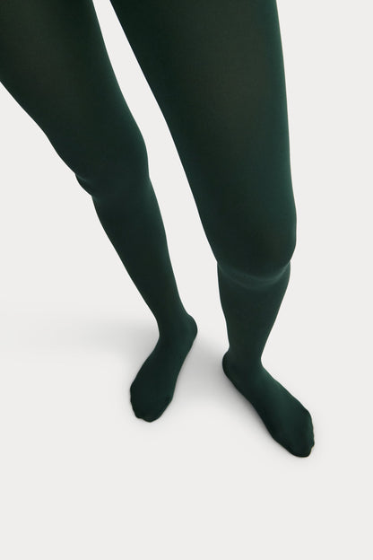 Maria La Rosa Lycra Tights Forest Green - Rachel Comey