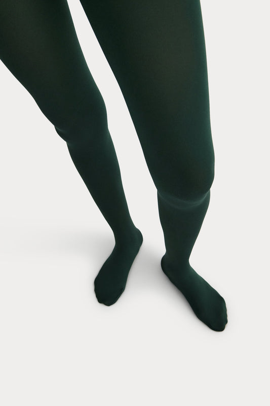 Maria La Rosa Lycra Tights Forest Green - Rachel Comey