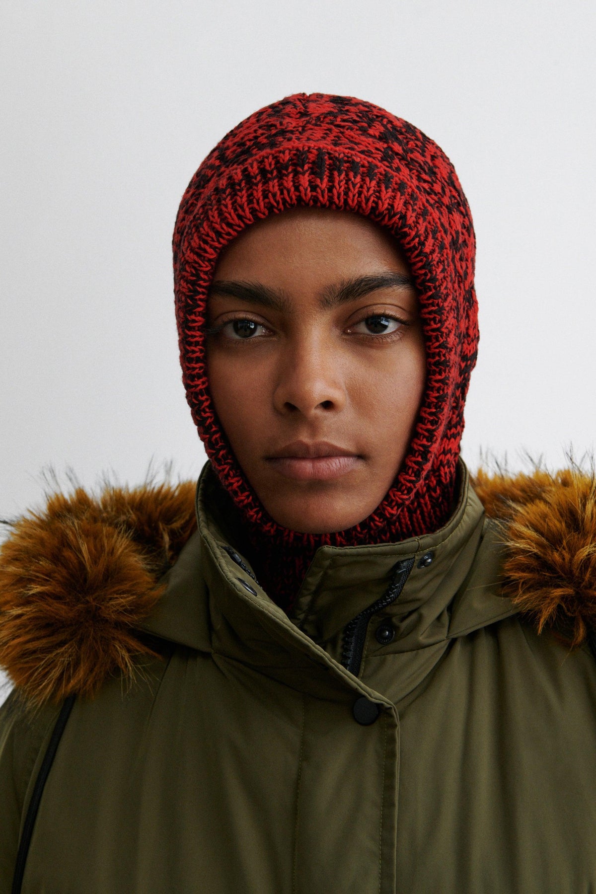 Zet Balaclava Red Marle - Rachel Comey