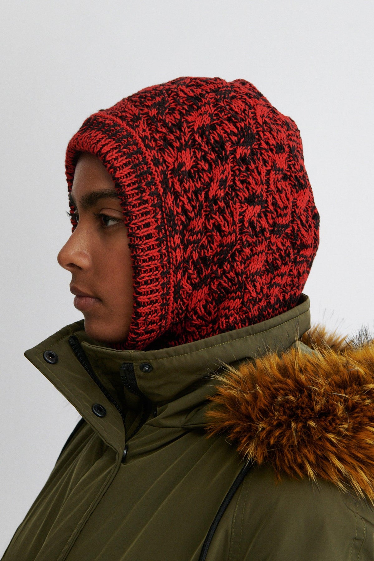 Zet Balaclava Red Marle - Rachel Comey