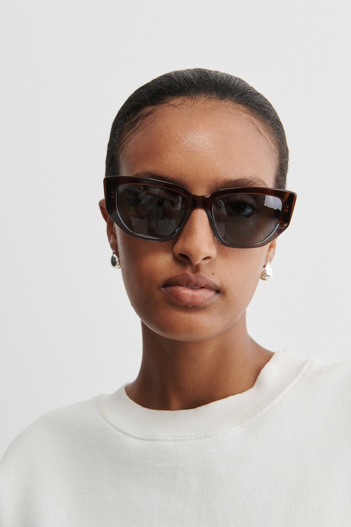 Keet Sunglasses Blue Brown - Rachel Comey