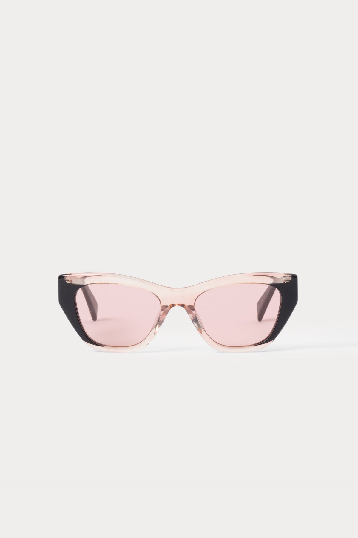 Ayres Sunglasses Black\/Clear Pink - Rachel Comey