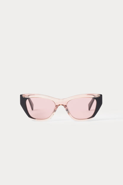 Ayres Sunglasses Black\/Clear Pink - Rachel Comey