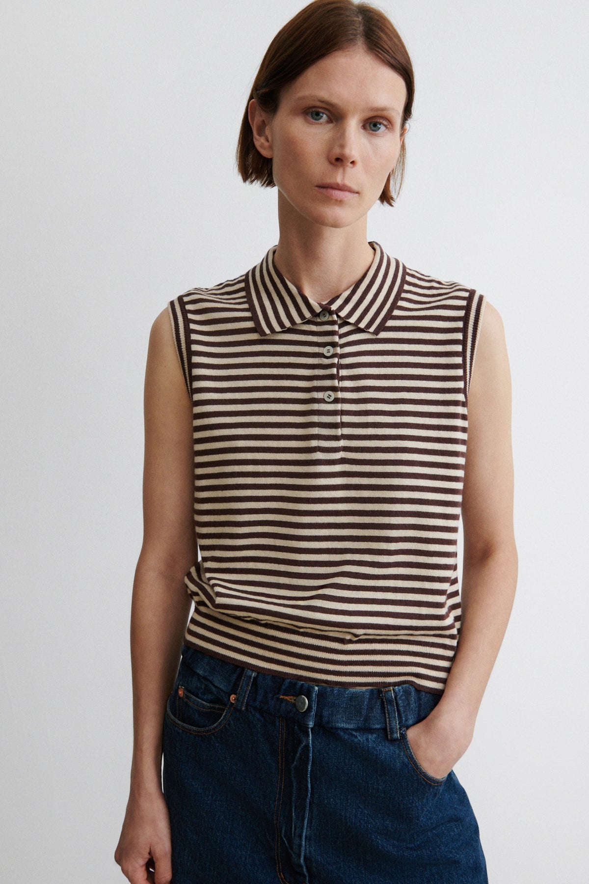 Pola Vest Sand-Brown - Rachel Comey