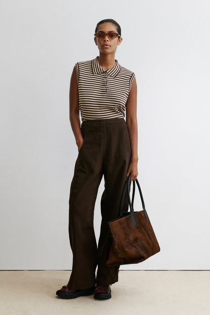 Pola Vest Sand-Brown - Rachel Comey