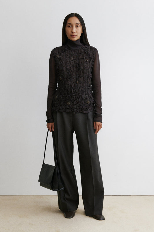 Recall Top Charcoal - Rachel Comey