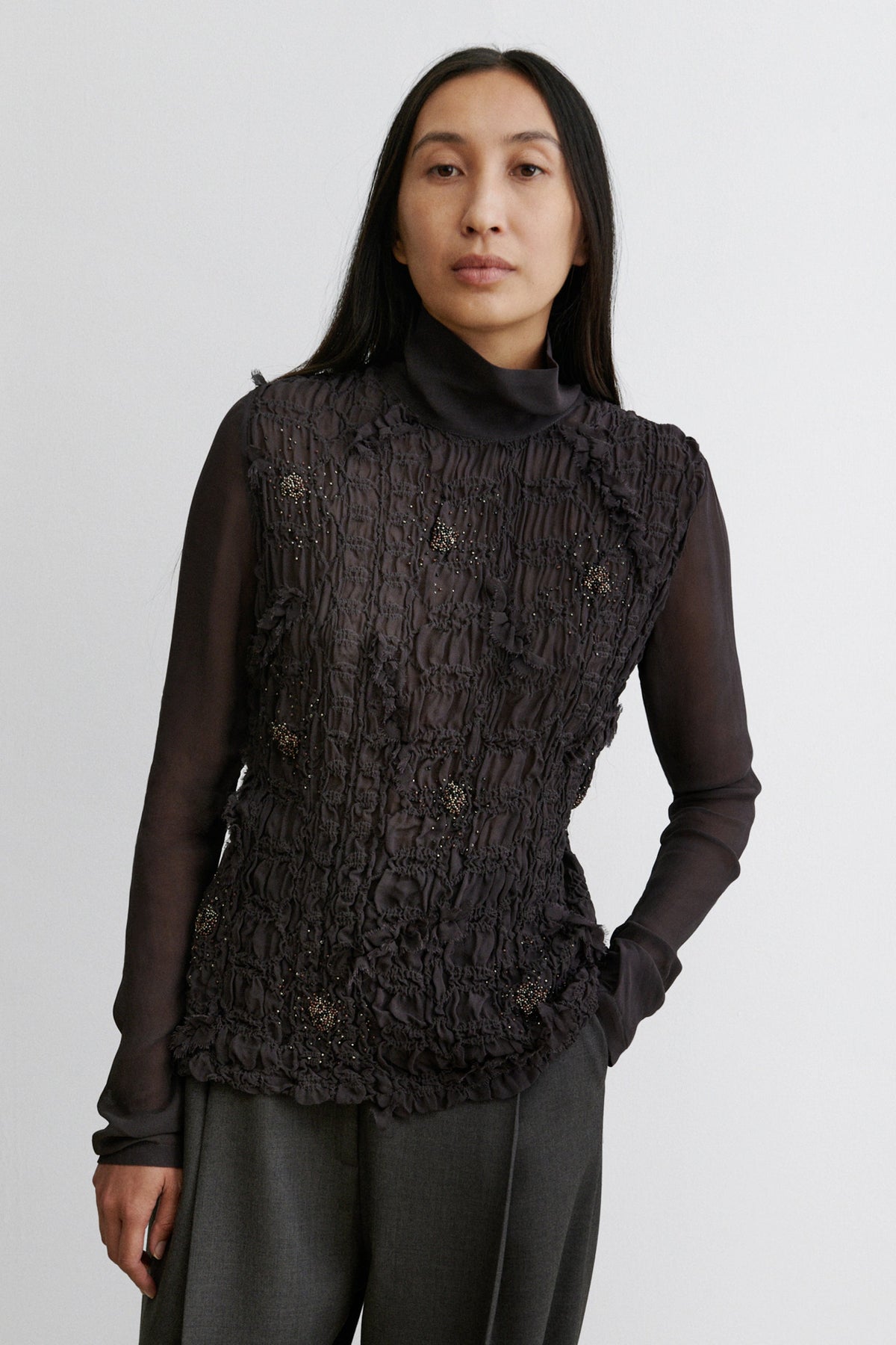 Recall Top Charcoal - Rachel Comey