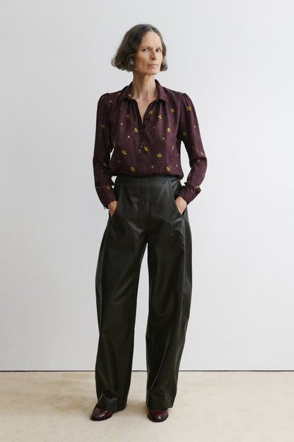 Bainville Top Bordeaux - Rachel Comey