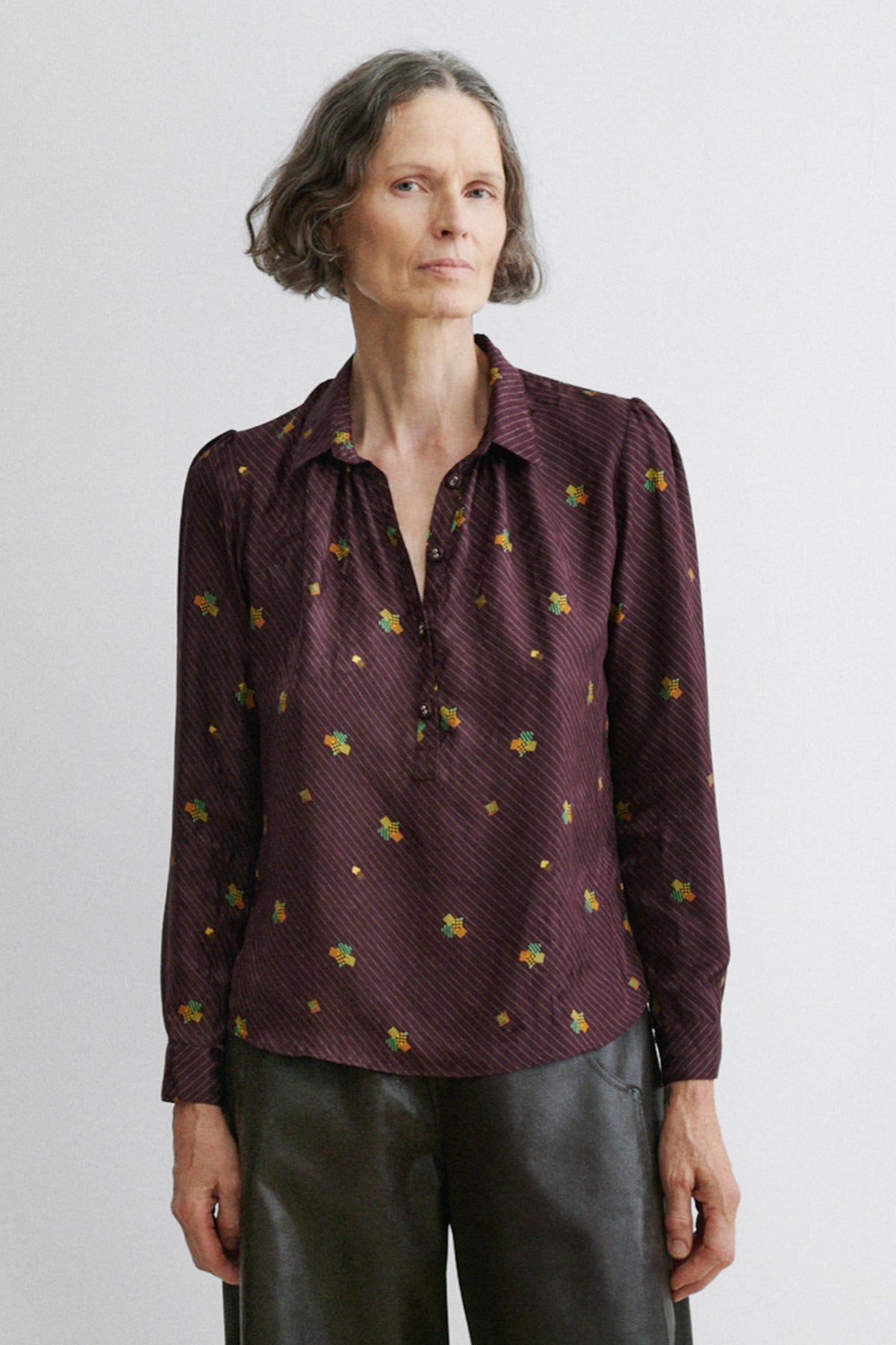 Bainville Top Bordeaux - Rachel Comey