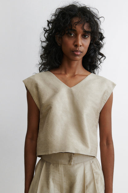 Quigley Top Steel Grey - Rachel Comey