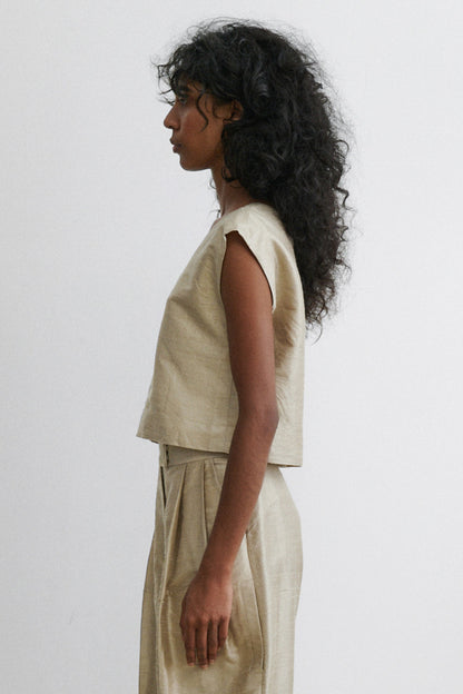 Quigley Top Steel Grey - Rachel Comey