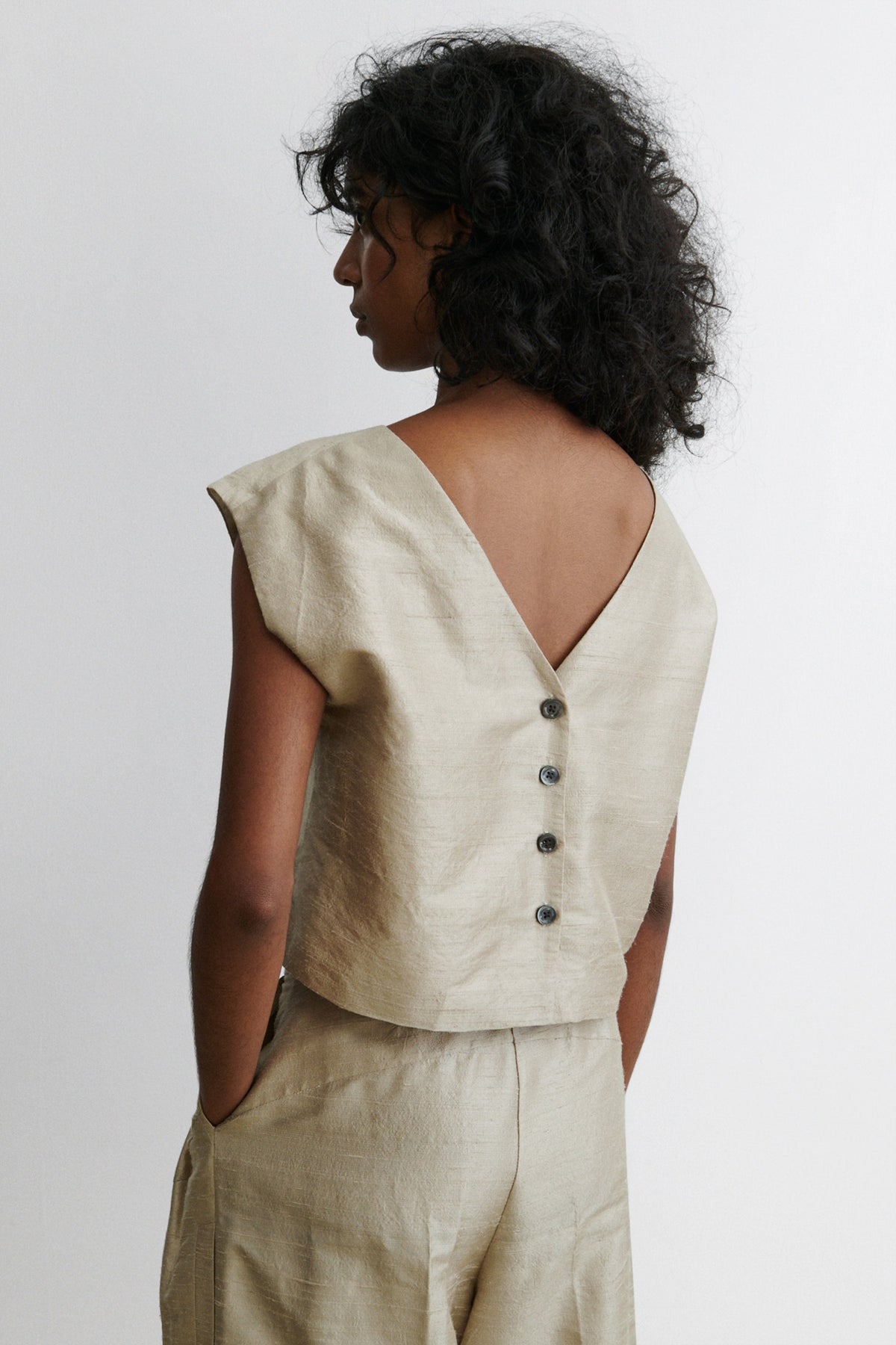 Quigley Top Steel Grey - Rachel Comey