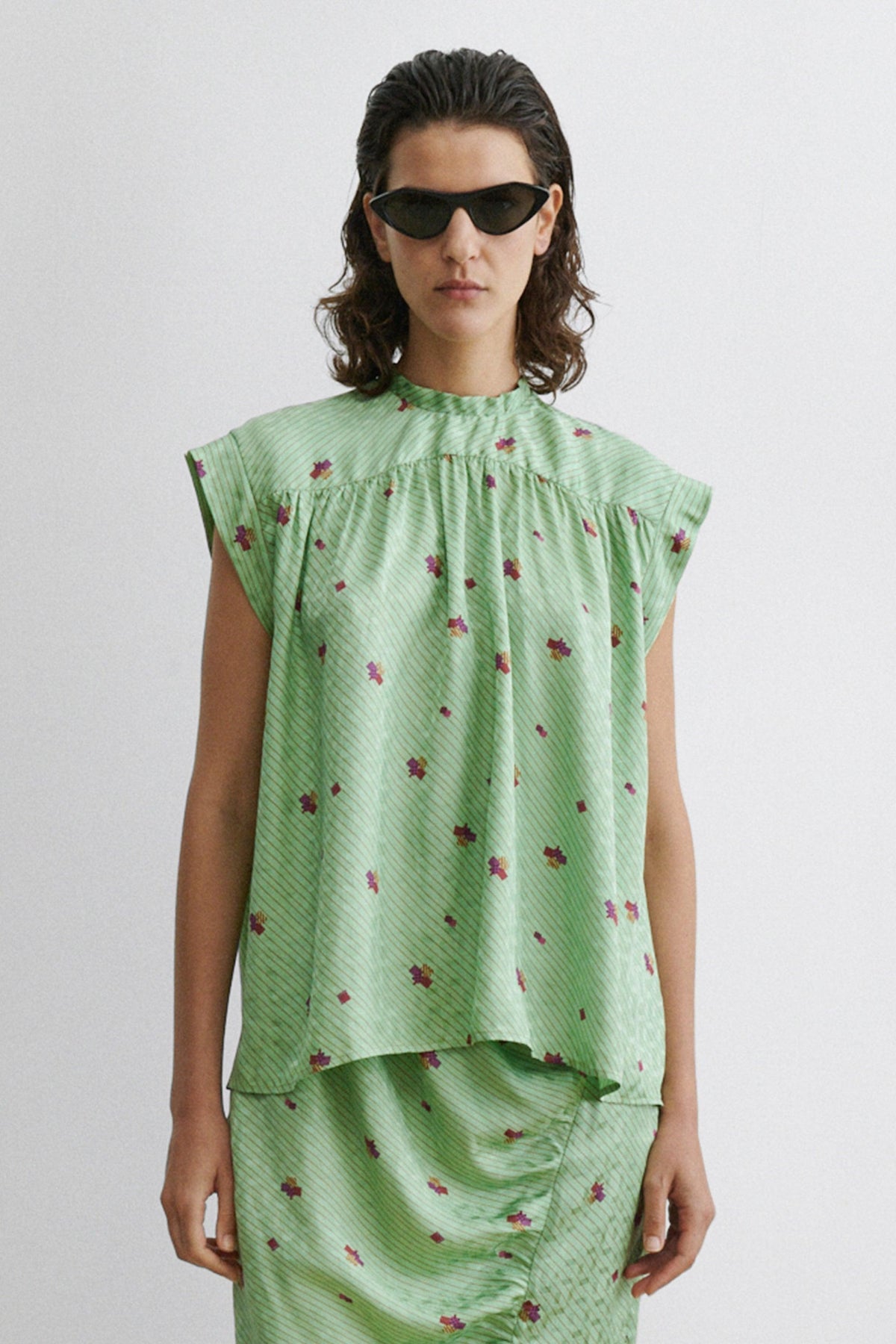 Mozby Top Celedon - Rachel Comey