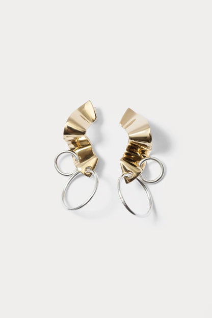 Quarry Elbe Loop Earring Pair Brass - Rachel Comey