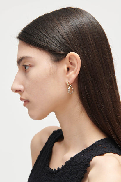 Quarry Isak Earring Pair Brass - Rachel Comey