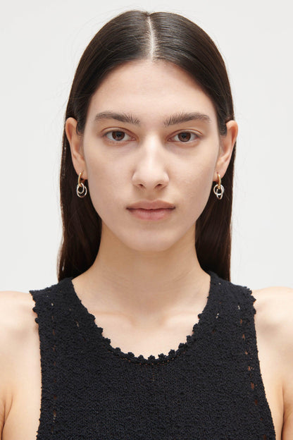 Quarry Isak Earring Pair Brass - Rachel Comey