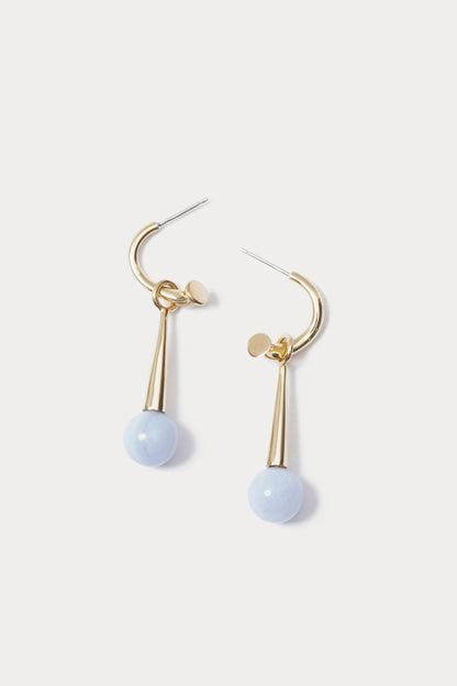 Quarry Penjar Earring Brass\/Blue - Rachel Comey