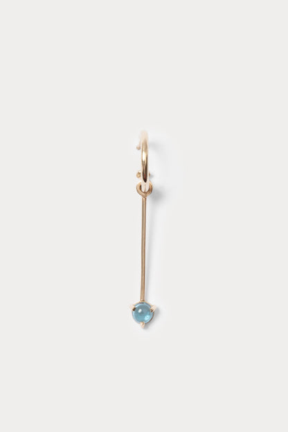 Quarry Serr Hoop Earring Single Gold\/Topaz - Rachel Comey
