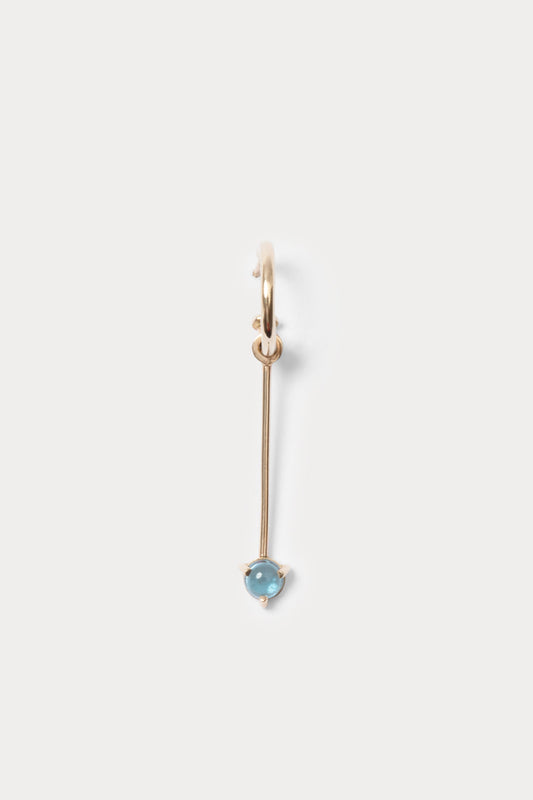 Quarry Serr Hoop Earring Single Gold\/Topaz - Rachel Comey