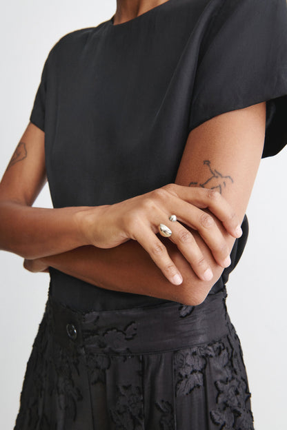 Quarry Adron Ring White Bronze - Rachel Comey