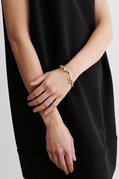 Quarry Whorl Cuff Brass - Rachel Comey