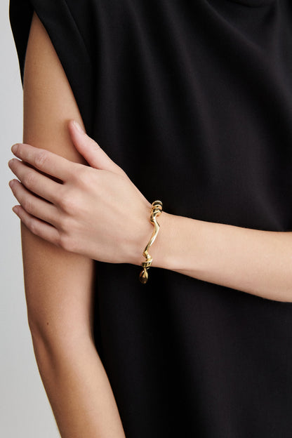 Quarry Whorl Cuff Brass - Rachel Comey