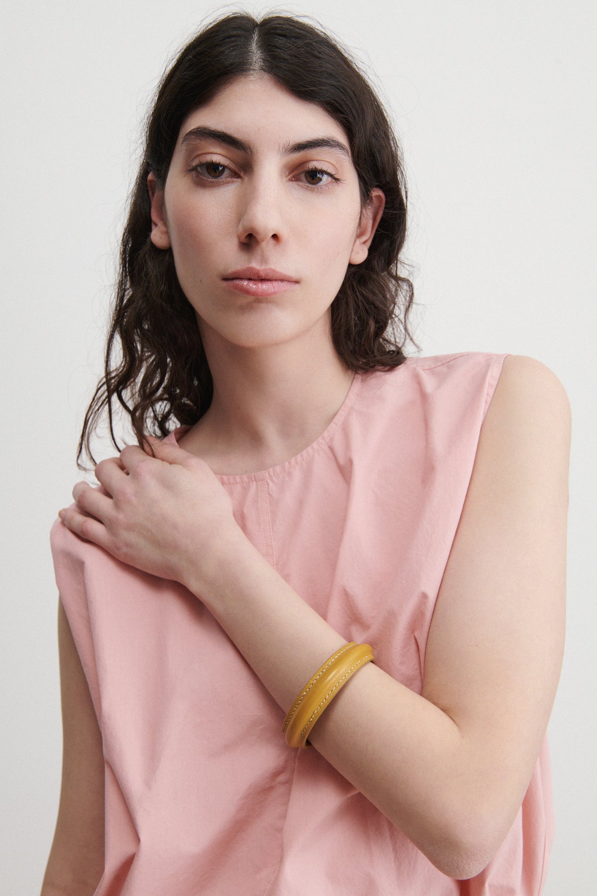 Leather Mota Bracelet Mustard - Rachel Comey